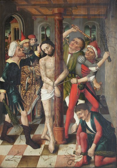 The Flagellation of Christ by Meister des Angst Altars